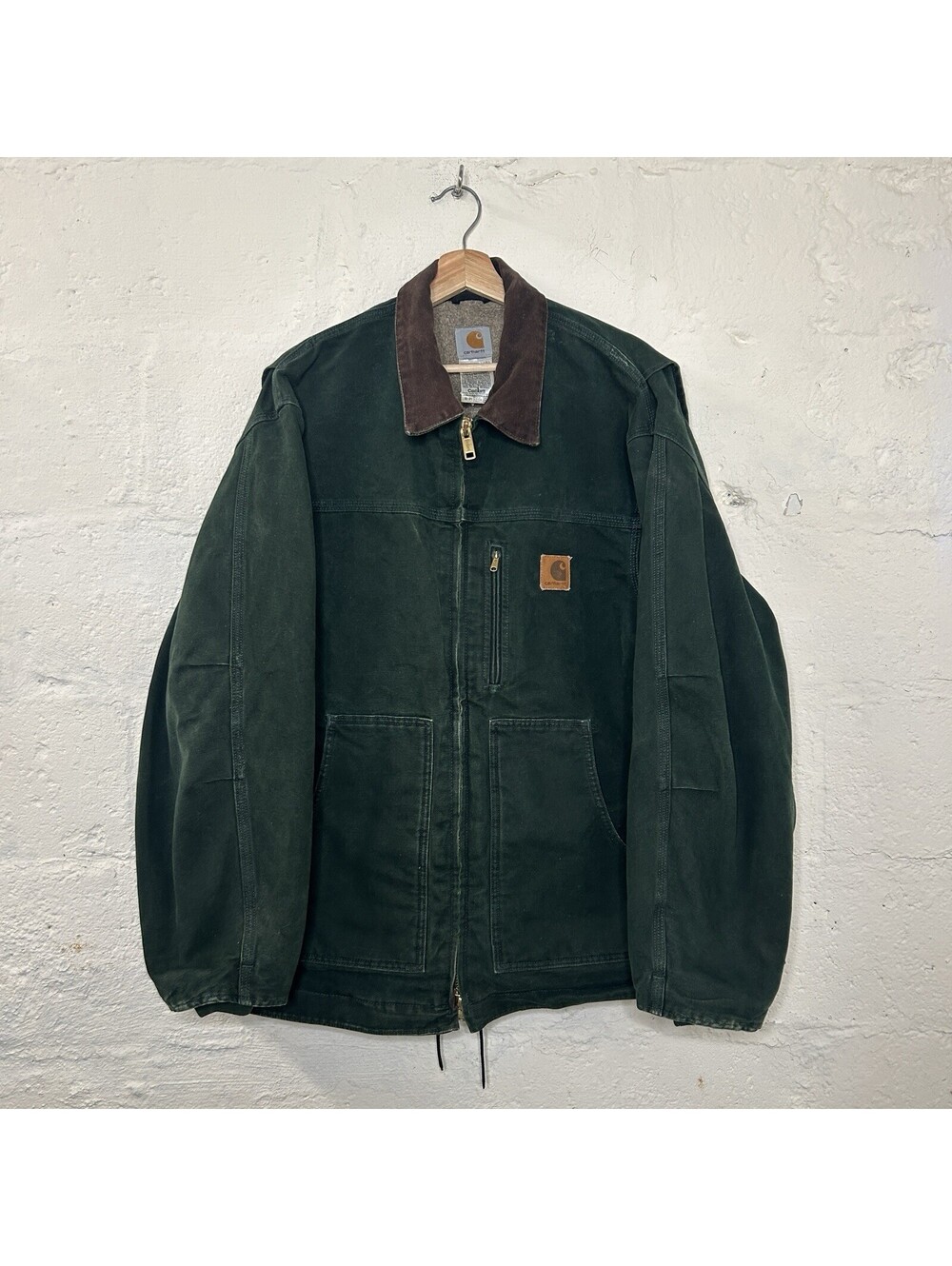 Vintage Carhartt Sherpa-Lined Ridge Coat “Spruce” C61 SPC